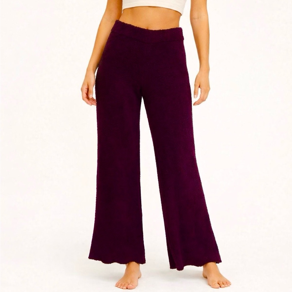 Victoria’s Secret Cozy Knit Pants Wide Leg  Women Size XL Purple